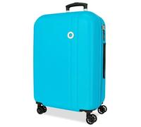 Roll Road Minorca Valigia Grande Turchese Verde 52x75x27 cm Rigida ABS Chiusura a combinazione Integrata 97L 4,3kg 4 Ruote Doppie Estensibile