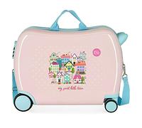 Roll Road My Little Town Valigia per bambini rosa 50 x 38 x 20 cm rigida ABS chiusura a combinazione laterale 34 L 1,8 kg 4 ruote equipaggiamento a mano