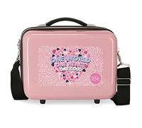 Roll Road One World Beauty case regolabile con tracolla rosa 29 x 21 x 15 cm Rigido ABS 9,14 L