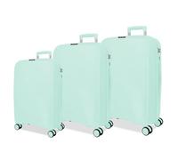 Roll Road Orbit - Set di valigie blu 54/64/75 cm, rigido 9,6 kg, chiusura TSA polipropilene, 9,6 kg, 183 l, bagaglio a mano, blu, Taglia unica, Set di valigie