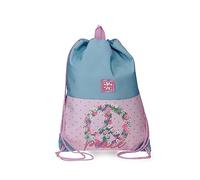 ROLL ROAD Peace poliestere zaino scuola rosa e blu, Multicolore, taglia unica, Zaino