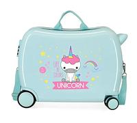 ROLL ROAD Piccolo Me, Valigia Per Bambini Unisex Child, Turchese (Turquoise), 50x38x20 cms