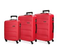 ROLL ROAD Set valigie rigide 55-64-75 cm Roll Road Flex Rosso