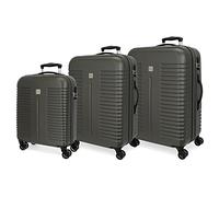 ROLL ROAD Set valigie rigide 55-70-80 cm Roll Road India Antracite