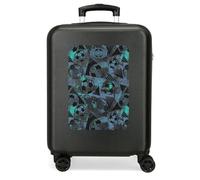 Roll Road Soccer - Valigia da cabina blu, 38 x 55 x 20 cm, rigida ABS, chiusura a combinazione laterale, 35 l, 2 kg, 4 ruote doppie bagaglio a mano, blu, Valigia cabina