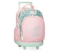 Roll Road Spring is here valigia da cabina, valigia per bambini, realizzata in ABS, un materiale resistente e leggero, Rosa, Mochila ruedas, Zaino ruote