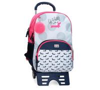 ROLL ROAD Teckel Zaino scuola con carrello multicolore 33 x 46 x 17 cm Poliestere 24,68 L, multicolore, Taglia unica, Zaino scuola con carrello