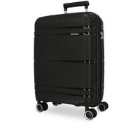 Roll Road Universe Valigia da cabina nera 39 x 55 x 21 cm Rigida 2,4 kg Chiusura TSA Polipropilene 2,4 kg 37 L Bagaglio a mano, Nero, Taglia unica, Valigia cabina