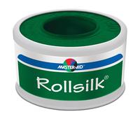 Master-Aid Cerotto Rollsilk, seta artificiale bianca 1,25 cm x 5 m, 1 pz