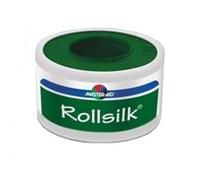 Master-Aid Rollsilk - Cerotto Seta Artificiale Bianca Misura 2.5cm x 5m, 1 pezzo