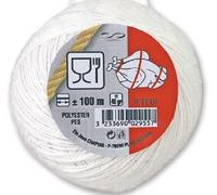 Roll' tiro R' tcui Spago alimentare poliestere, Bianco, 60 m/30 g