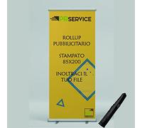 Roll Up Espositore Personalizzato - Espositore Roll Up Pubblicitario 85x200 stampa inclusa su Banner,borsa per trasporto - Roll Up espositore per eventi,fiere aziendali,pubblicita'