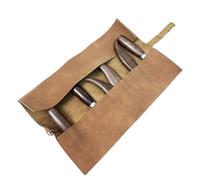 Roll Up Tool Pouch, 39x25x0.5cm Handmade Retro Portable 5 Slots, Small Tool Roll, Convenient For Electricians Carpenters Chefs Plumbers, Chisels Drivers Wrenches Screwdrivers