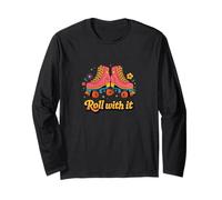 Roll with It Classic Roller Skate Attitude Maglia a Manica