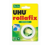 UHU Rollafix invisibile 25mt nastro adesivo sovrascrivibile ricaricabile