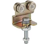 Rollapparat HELM 386 - Doppia coppia con cuscinetto girevole, acciaio giallo passivato