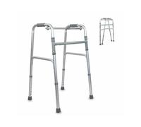 Rollator Colonna Pieghevole in Alluminio Argento per Anziani