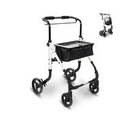 Rollator ortopedico Olimpo 4 ruote pieghevole colore Bianco