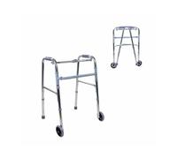 Rollator per anziani Mod. Capitel, 2 ruote, alluminio, finitura argento