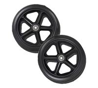 Rollator sedia a rotelle in gomma, 1 Pair 7inch/8inch Wheelchair Caster,Front Wheels Replacement,Wheel Chair Tyre,Manual,Wheelchair Accessory(8in/20cm)