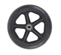 Rollator sedia a rotelle in gomma, Ruote anteriori for sedia a rotelle Ruote for sedia a rotelle da 6" 7" 8", Pneumatico solido manuale, Accessori for ruote anteriori(Black,6in(15cm))