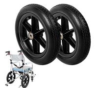 Rollator sedia a rotelle in gomma, Ruote girevoli posteriori for sedia a rotelle da 2 pezzi, parti di ricambio universali adatte, non possono pneumatici gonfiabili, accessori di ricambio for deambulat