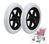 Rollator sedia a rotelle in gomma, Ruote girevoli posteriori for sedia a rotelle da 2 pezzi, parti di ricambio universali adatte, non possono pneumatici gonfiabili, accessori di ricambio for deambulat