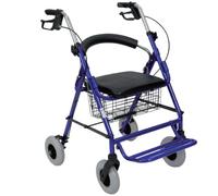 ROLLATOR - SEDIA DA TRASPORTO - IN ALLUMINIO PER ANZIANI E DISABILI