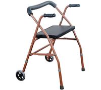 Rollator Walker Walker per Anziani, Attrezzo per Esercizi Riabilitativi con Ruote, Deambulatore Leggero A Due Ruote con Sedile, Pieghevole E Regolabile. Desideri Una Vita