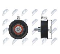 Rolle Guida/Devio Cinghia Servizi a Coste RNK-CT-010 NTY 26 mm 65 mm