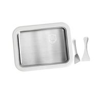 Rolled Ice Cream Maker No Electricity Instant Cold Plate,Bianco | acciaio inossidabile alimentare, mantiene bene il liquido freddo, facile da lavare, divertimento culinario DIY