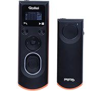Rollei 281120, Telecomando per Sony Permette di Scattare a Distanza senza Fili, Direzioni Prolungate, Immagini in Serie e Intervalli di Tempo per la Fotocamera DSLM/DSLR, Display LCD Illuminato