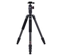 Rollei C6i Treppiede Fotocamera Nero, 172cm Cavalletto Fotografico Carbonio Viaggio con Testa Sfera a 360° Tripod Camera per Sony Canon Nikon DSLR Treppiede per Smartphone con Supporto per Telefono