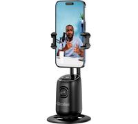 Supporto Smartphone con Tracciamento, Rollei Easy Creator Desktop Auto AI Tracking Treppiede Stabilizzatore Telefono 360° con Ricarica Tipo C per Tiktok Youtube Live Streaming Video Registrazione Vlog