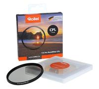 Rollei Extremium Round Filter CPL 1 Stopp, Filtro Polarizzatore con Anello in Titanio e Vetro Gorilla con Rivestimento Speciale, 55 mm