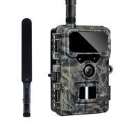 Rollei Fototrappola con Sim 4G, 4K Fototrappola Notturna con App e Sensore di Movimento Telecamera Caccia Notturna Infrarossi con Batteria e Scheda 32GB IP66, Fototrappola-4G-Sim-Wildlife-Camera