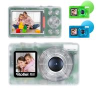 Macchina Fotografica Rollei Compactline Pocket Trasparente Fotocamera Digitale 48MP 4K con Doppio Schermo Zoom Digitale 18X Camera Compatta, Macchina-Fotografica-Digital-Fotocamera-Camera
