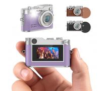 Rollei Mini Fotocamera Digitale Viola, 1080P FHD Piccola Macchina Fotografica Digitale Retrò con 0,96" Schermo a Colori 2MP Cámara Digital Compatta con Flash e Registrazione, Mini-Fotocamera-Digitale