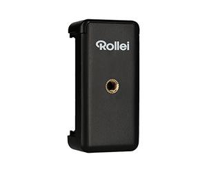 Rollei porta Smartphone I Supporto universale per il tuo smartphone con filetto da 1/4" sul fondo e sul retro I Adatto per smartphone fino a 8,5 cm di larghezza I Nero