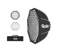 Rollei Quick Fold Octabox Softbox 65cm Diametro con Griglia/Diffusore/Borsa