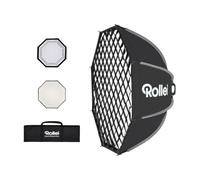 Rollei Quick Fold Octabox Softbox 95cm Diametro con Griglia/Diffusore/Borsa