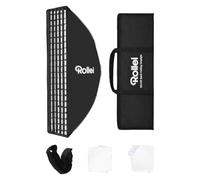 Rollei Quick Fold Striplight Softbox 30x120cm con Diffusore/Griglia/Borsa