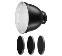Rollei Set di refelktor 70° con griglia, riflettore a 70° con 3 diverse griglie per una diffusione ottimale della luce. Connettore Bowens S-Type