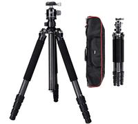 Rollei Rock Solid Beta Mark III incl. testa Treppiede Rollei T5S MK III, molto robusto, professionale, con testa sferica a 360° e portata 22 kg, colore: Nero