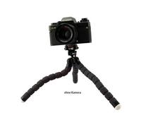 ROLLEI 20797 - Treppiede, tavolo, flessibile, nero