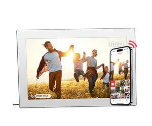 Rollei Smart Frame WiFi 101 Mirror - 10.1 Pollici Touch - WiFi - Cornice portafoto con app Frameo per condividere rapidamente e facilmente foto o video | pannello IPS, molte funzioni, slot microSD