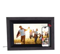 Rollei Smart Frame WiFi 105 in legno marrone cornice digitale da 10,1 pollici con funzione WiFi per riprodurre foto e video con suono. Colore: legno nero