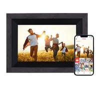 Rollei Smart Frame WiFi 105 in legno marrone cornice digitale da 10,1 pollici con funzione WiFi per riprodurre foto e video con suono. Colore: legno nero