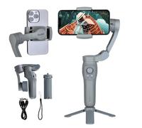 Rollei Steady Butler Mobile 3 SE Stabilizzatore Smartphones, Gimbal 3 Assi Smartphone Leggero e Pieghevole Compatibile con iPhone 16/15/14/13/12 Pro Max e Android per Video di TikTok YouTube Instagram