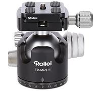 Rollei T5S Mark III - Treppiede professionale per fotocamera a 360 gradi, portata 14 kg, scala per scatti panoramici e 2 livelle, incl. piastra a sgancio rapido compatibile Acra Swiss, Nero, 22971